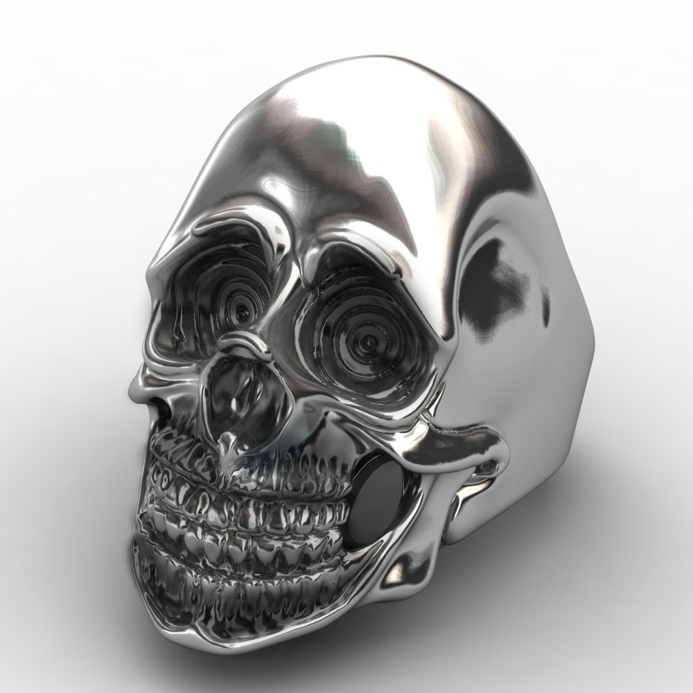 Personality Men's Retro Skull Ring 